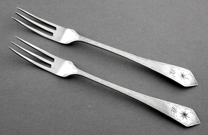 Cape Silver Konfyt Forks (Pair) - Christiaan Kruger